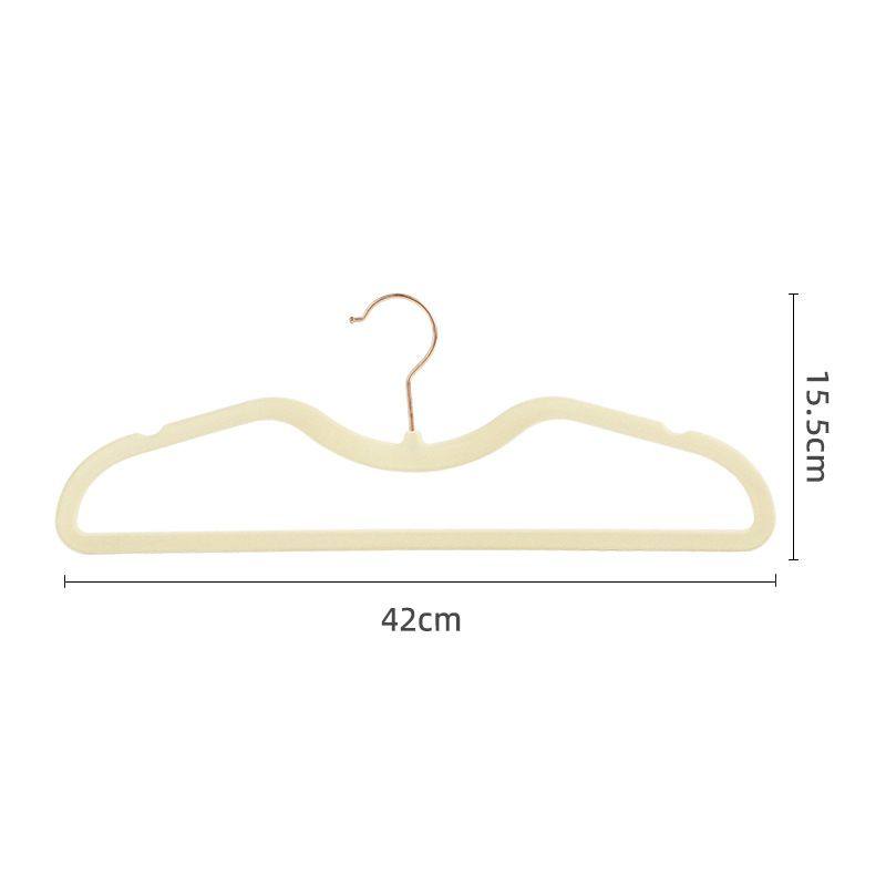 安琴M型省空间植绒衣架ABS透光玫瑰金钩树脂防滑无痕衣服植绒衣架,收纳整理,植绒衣架/布衣架,淘宝优惠券,粉丝福利购,淘宝优惠卷