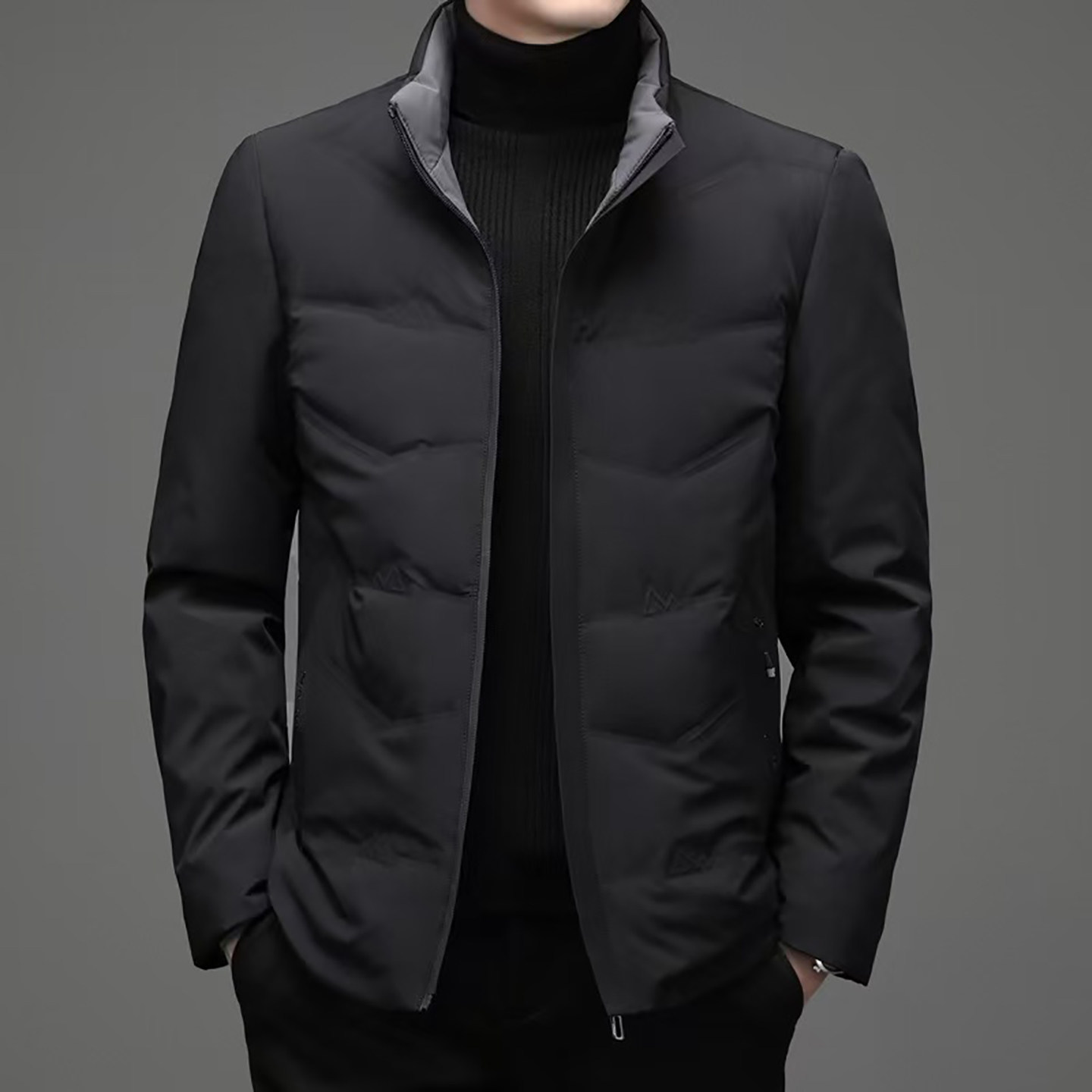 男士轻奢高级感轻薄羽绒服新款