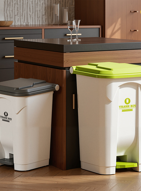 厨房脚踩垃圾桶脚踏大号家用别墅大容量商用庭院户外客厅高垃圾箱