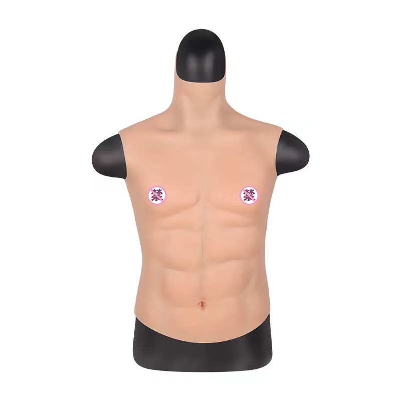 硅胶道具胸肌秒变型男COS