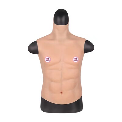 硅胶道具胸肌秒变型男COS
