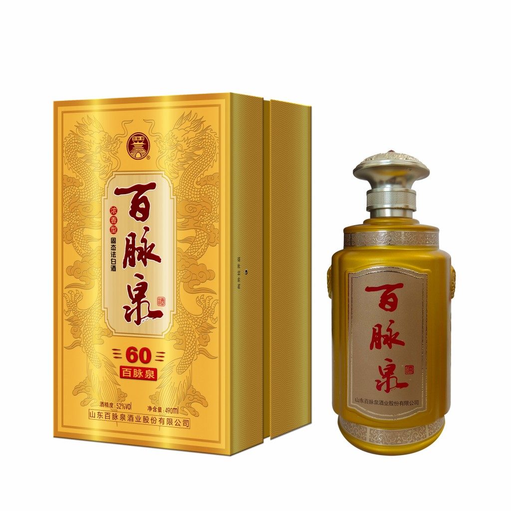 山东济南特产 百脉泉酒52度 清酒/烧酒