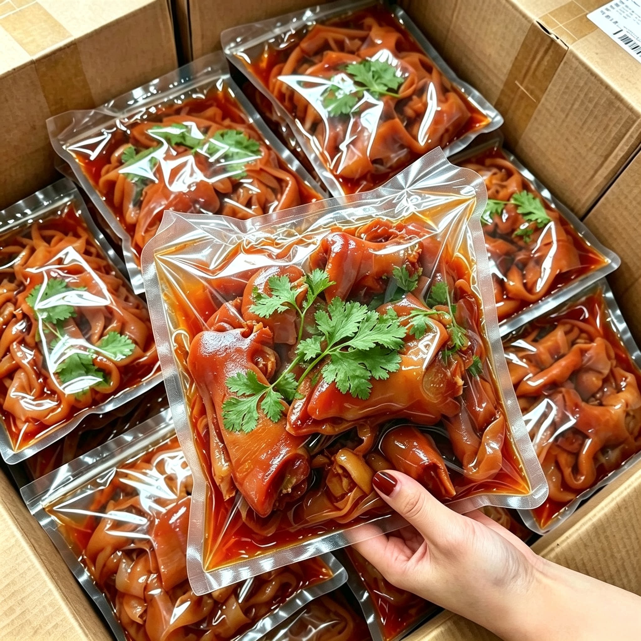农科院！五香肘子皮猪皮开袋即食