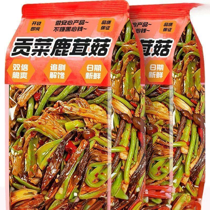 农科院力荐!即食贡菜鹿茸菇下饭