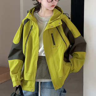 2026新款儿童装男女童春秋拼色外套6052