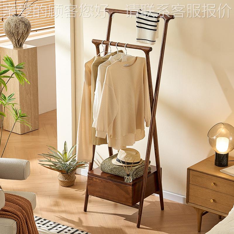 中古风户实木挂衣架家用室体衣帽架入一门口储咨询客服物置物卧收