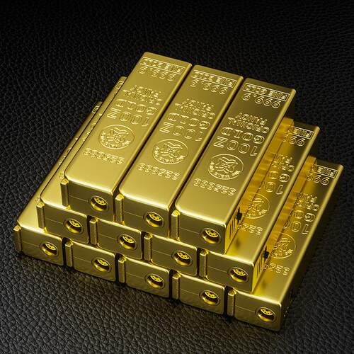 金条不锈钢多功能防水打火机
