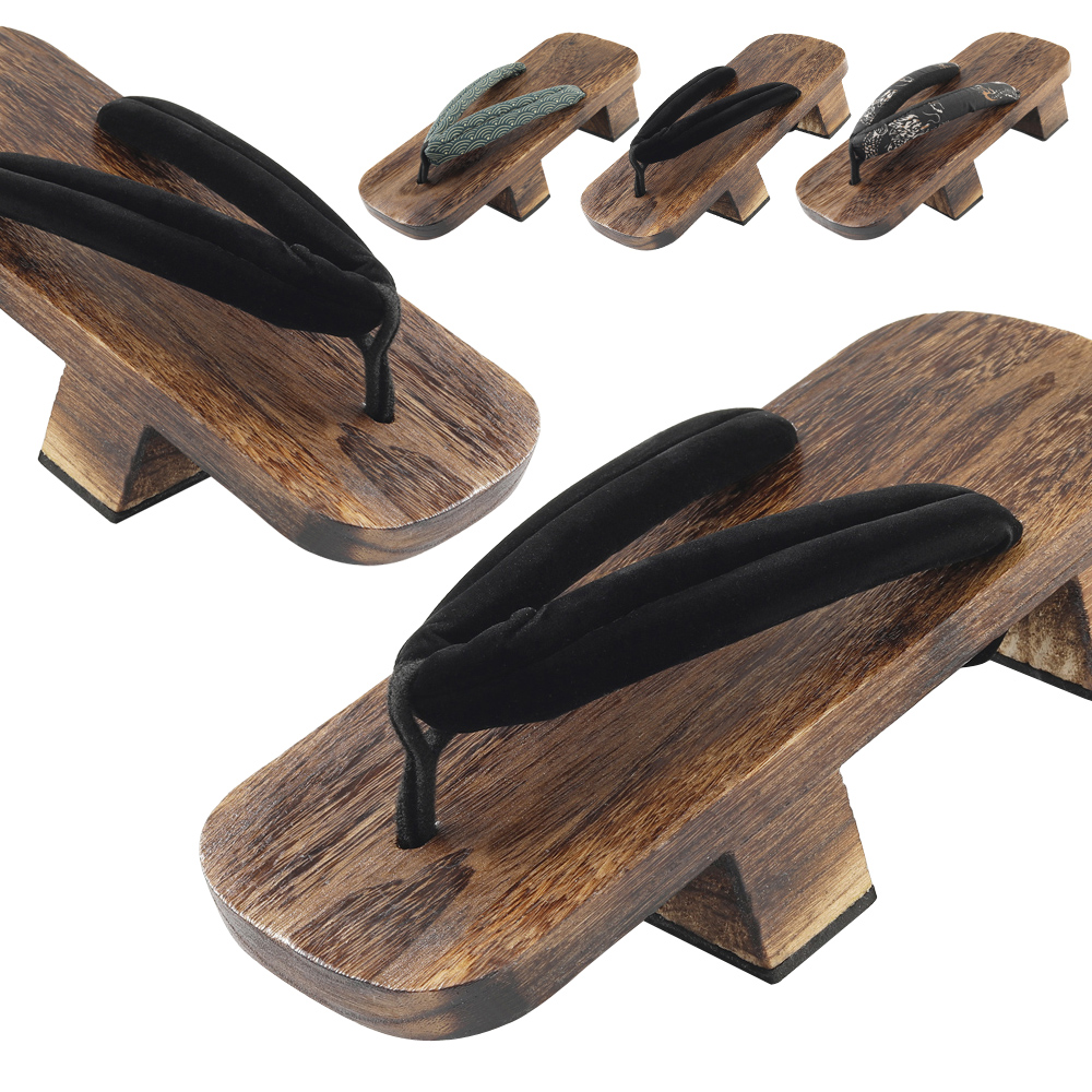 夏季防滑轻便二齿木屐日系木拖鞋情侣人字拖休闲男女款高跟凉鞋
