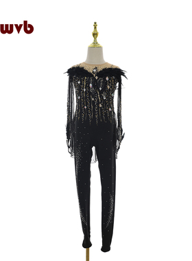 花滑专业演出服溜冰服花样滑冰专用表演服考斯滕儿童成女款裙A583