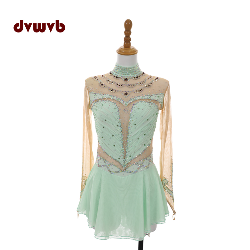 花滑专业演出服溜冰服花样滑冰专用表演服考斯滕儿童成女款裙A650