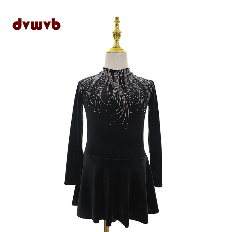 花滑专业演出服溜冰服花样滑冰专用表演服考斯滕儿童成女款裙A647