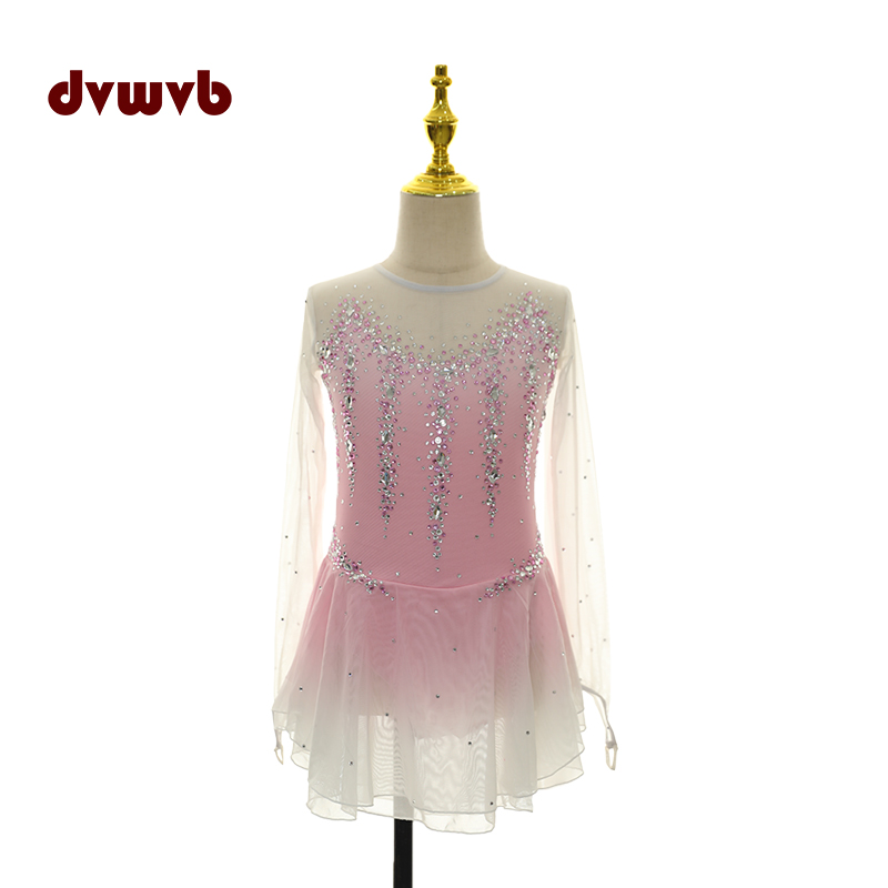 花滑专业演出服溜冰服花样滑冰专用表演服考斯滕儿童成女款裙A505