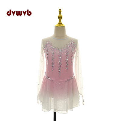 花滑专业演出服溜冰服花样滑冰专用表演服考斯滕儿童成女款裙A505