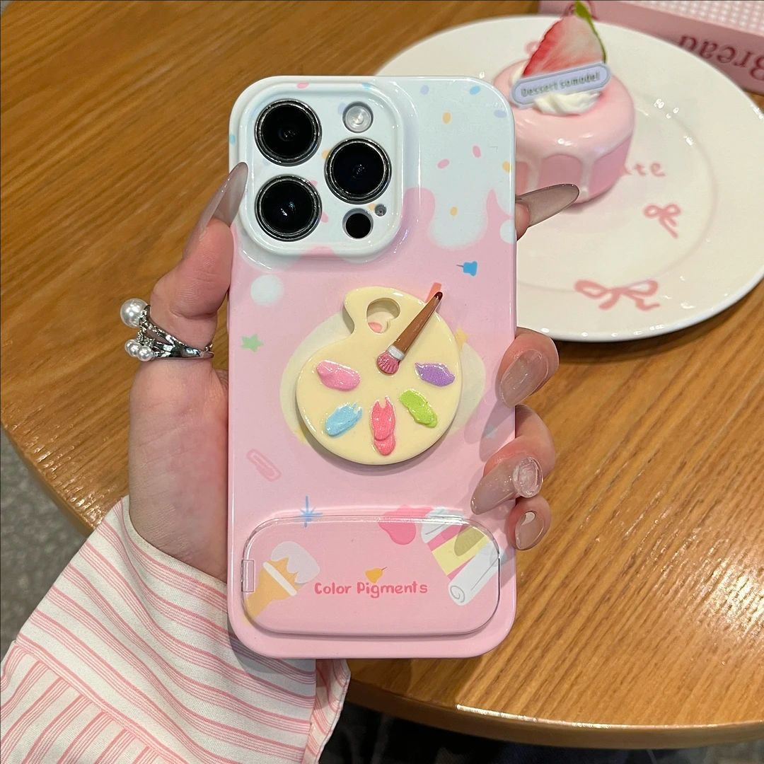 适用iPhone17/16promax涂鸦调色盘支架手机壳小米17/15个性华为pura80pro小众mate70硬壳荣耀x70菲林Reno14,3C数码配件,手机保护套/壳,淘宝优惠券,粉丝福利购,淘宝优惠卷