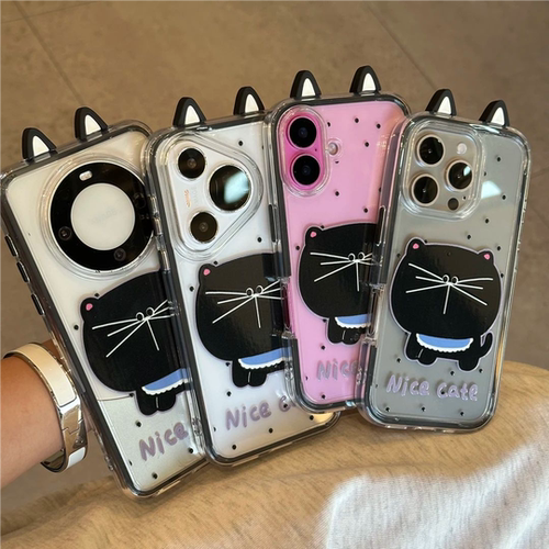 IPhone17promax可爱大头猫手机壳