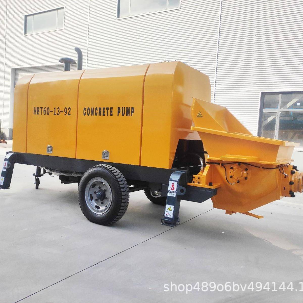 柴油机混凝土地泵细石大骨料输送泵青岛混凝土泵厂家