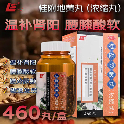 【上龙】 桂附地黄丸 460丸*1瓶/盒 温补肾阳腰膝酸软