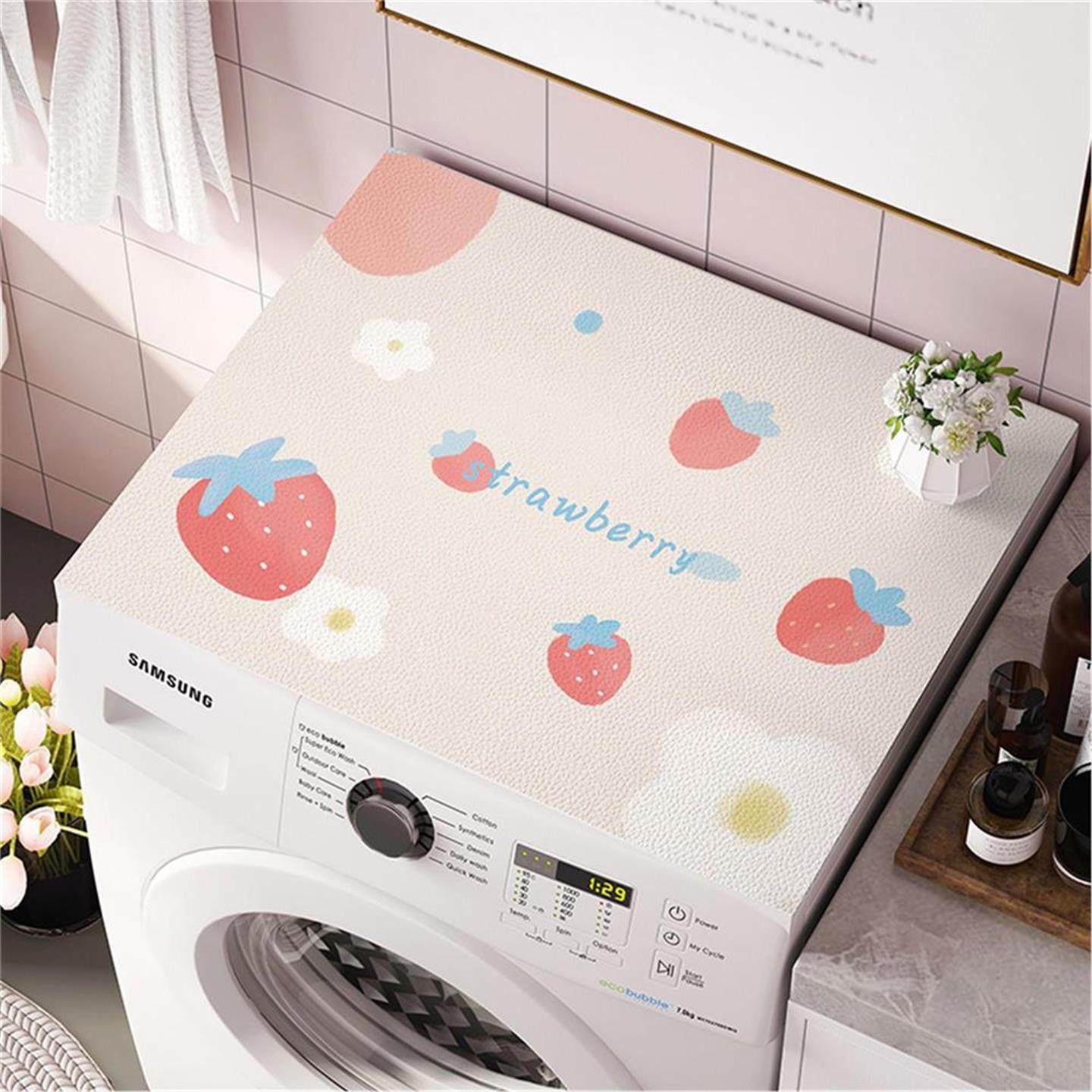 简约小清新防水防油皮革垫床头柜微波炉防滑垫免洗洗衣机防尘罩,居家布艺,床头柜盖布,淘宝优惠券,粉丝福利购,淘宝优惠卷