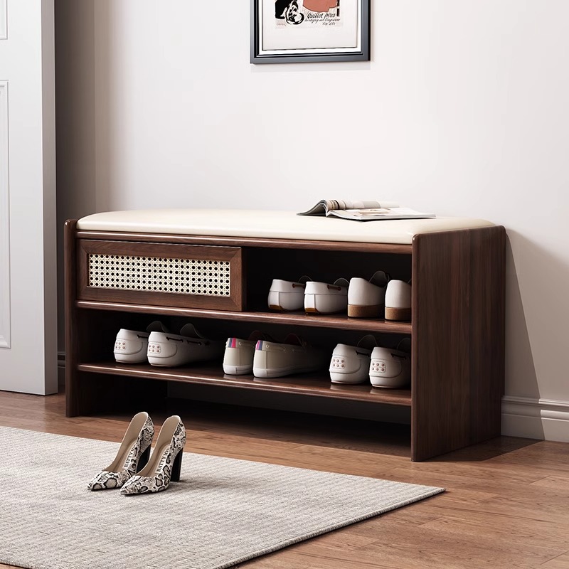 实木换鞋凳家用门口入户穿鞋凳子