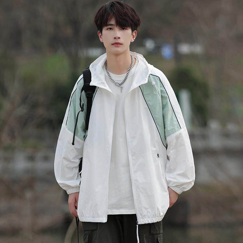 防晒衣男孩15岁夏季薄款青少年潮流13透气冰丝初中学生外套防晒服