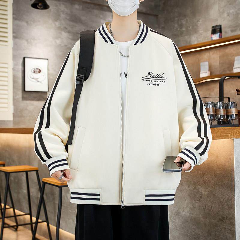 棒球服外套男生春秋季新款潮流青少年大童初高中学生夹克男装上衣