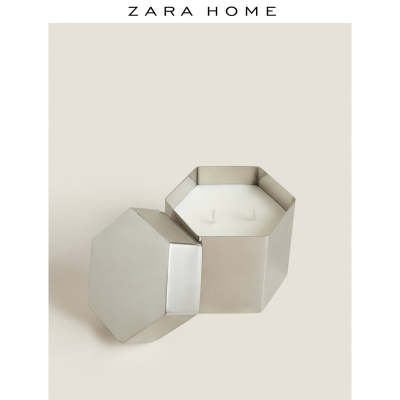 Zara Home 熏香豆皮革系列雪松木香氛蜡烛礼盒420g 41463705415