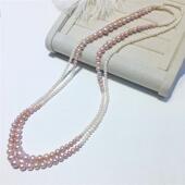 2022新款 甜美气质毛衣链项链 潮流糖果色多戴款 ins风格 渐变色时尚