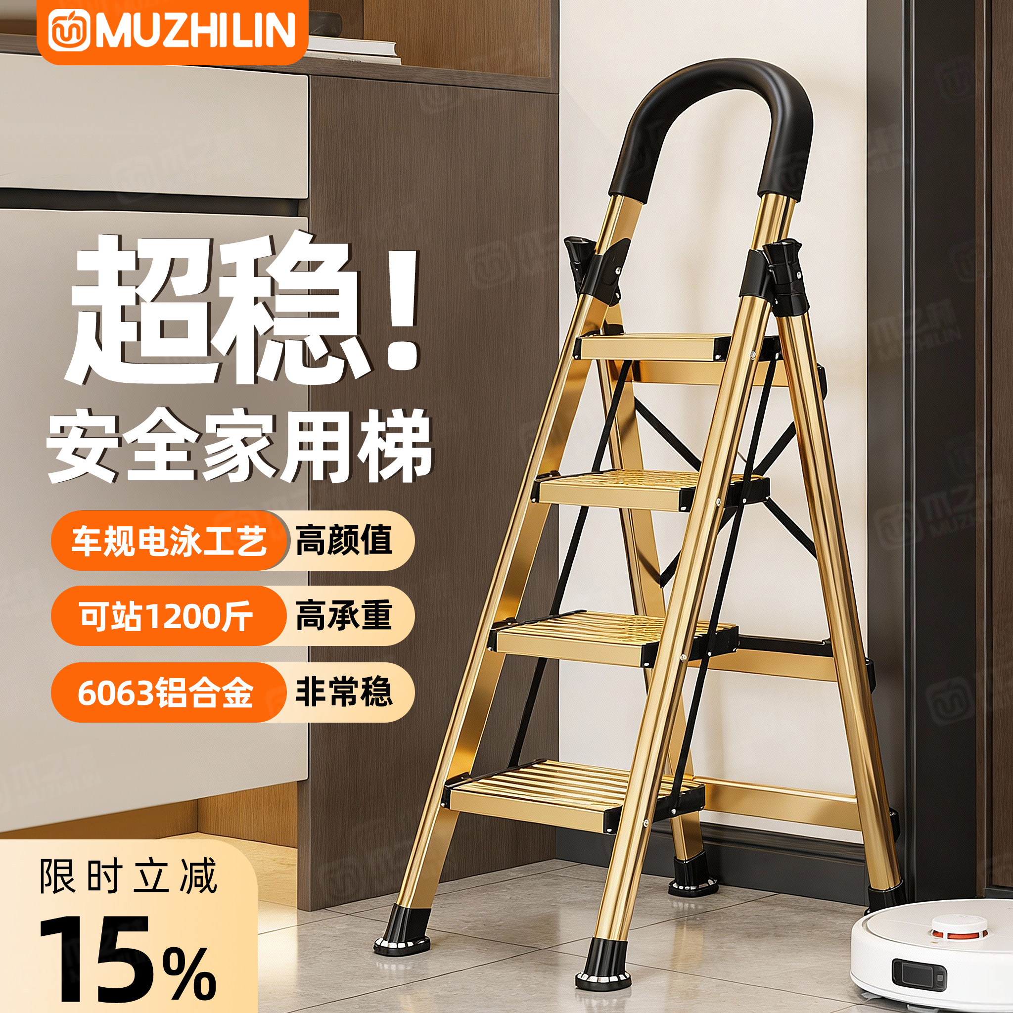 【德标品质HOT】3.0铁厚家用梯