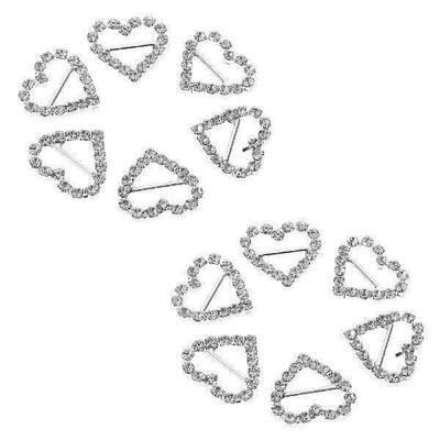 10 Pcs Diamond Buckle Accessories Fashion Buckles