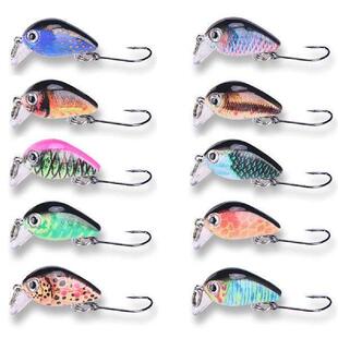 10Pcs Wobbler Crankbait with Tackle Box Topwater Wobbler