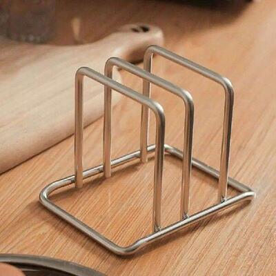 Durable Stainless Steel Cutting Board Holder 2 Sectional