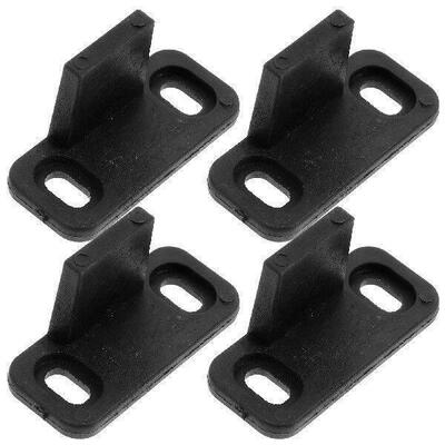 4 Pcs Guide Track Floor Type Pocket Guides Bottom Black