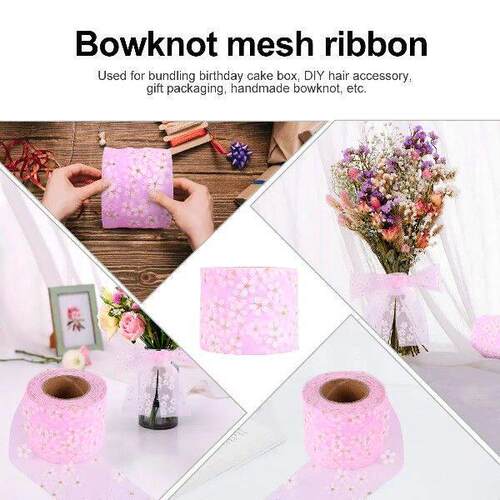 6cm Mesh Gauze Strap Embroidered Pattern Belt Decorative