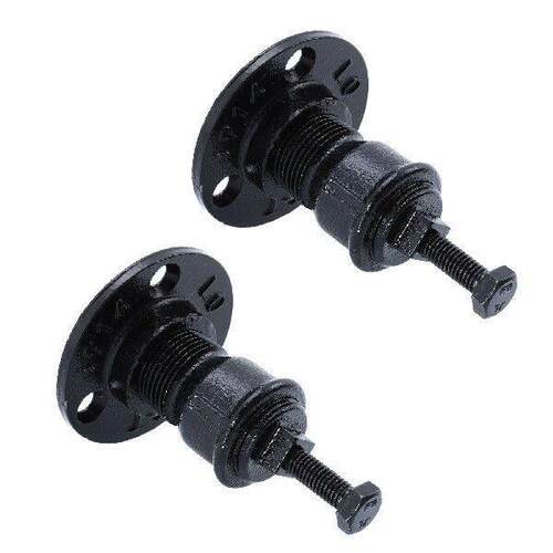 2 Pcs Metal Railing Stair Bracket Handrail Support Deck