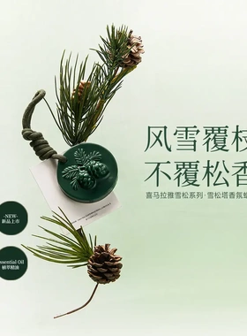 雪松木质香薰蜡片衣柜挂件持久留