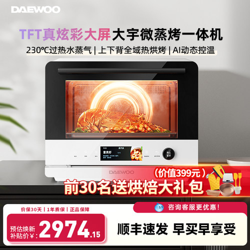 【政府补贴】大宇微蒸烤炸一体机