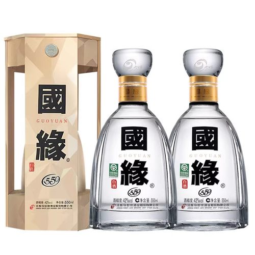 今世缘国缘四开白酒42度550ml*2
