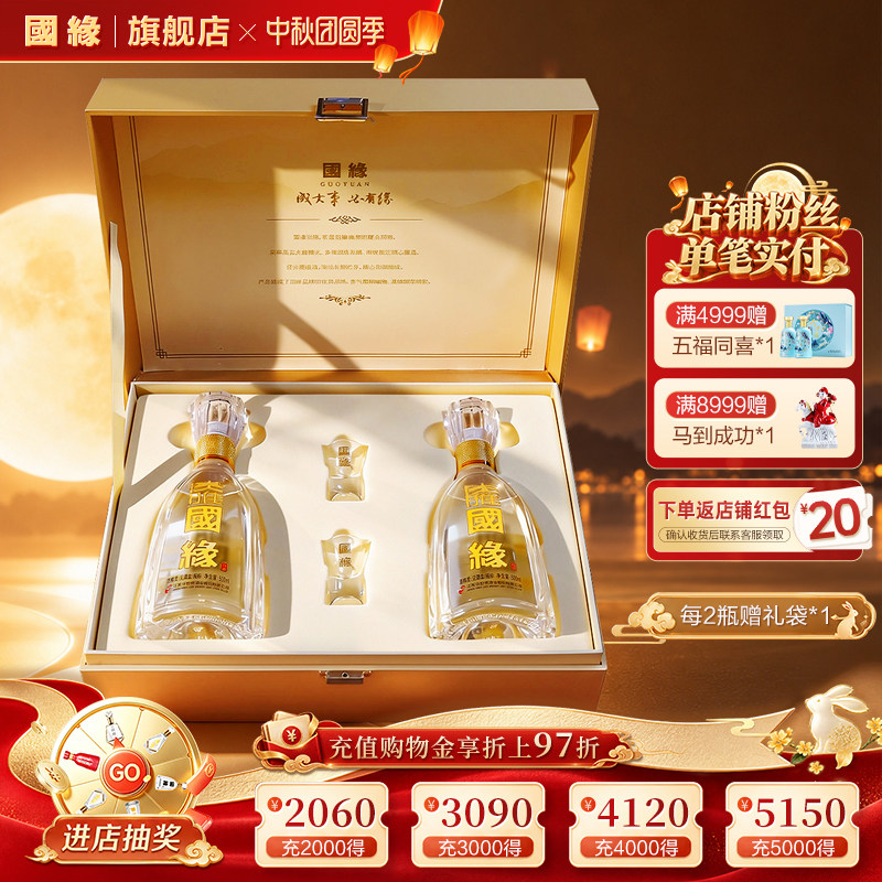 淡雅礼盒浓香型42度500ml*2