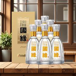 今世缘国缘淡雅纯粮食酒浓香型白酒整箱装宴会酒水42度500ml*6