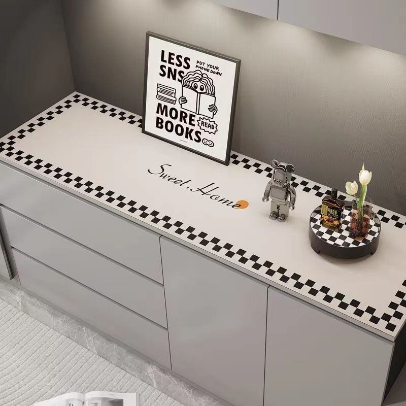 简约桌垫长条布轻奢高级感餐边柜