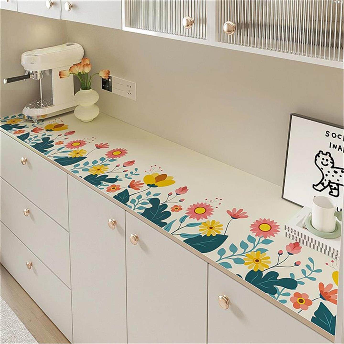 高级感电视柜桌垫餐边柜台面保护垫鞋柜酒柜防脏桌布轻奢玄关垫子