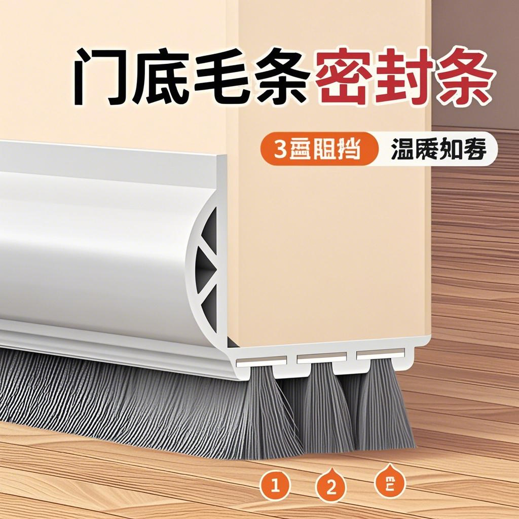 门缝密封条门底挡风条挡板房门防风门缝防老鼠隔音密封条静音胶条