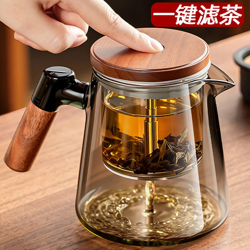 高档轻奢飘逸杯泡茶壶玻璃内胆