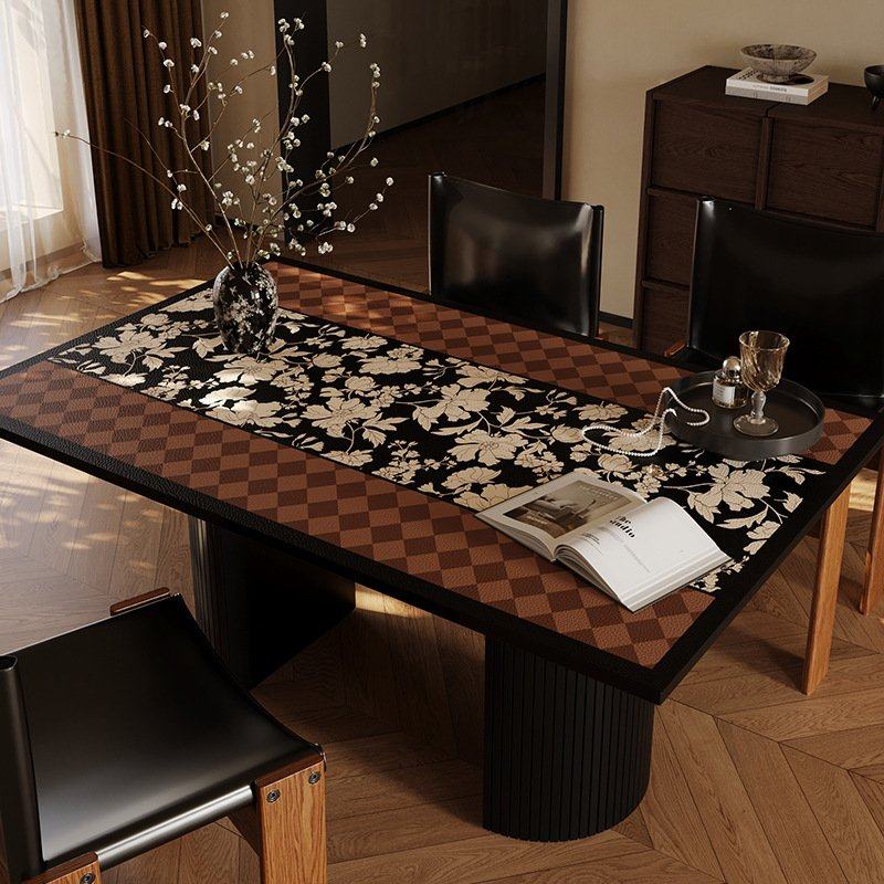 复古轻奢高级感桌垫长方形防水防油防烫餐桌垫免洗家用茶几桌面垫,餐饮具,餐垫,淘宝优惠券,粉丝福利购,淘宝优惠卷