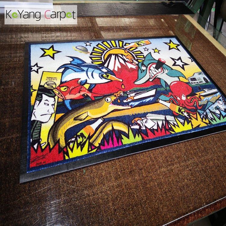 科洋地毯日式可爱卡通尼龙印花地毯橡胶门垫广告logo,家居饰品,版画,淘宝优惠券,粉丝福利购,淘宝优惠卷