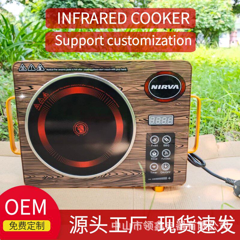跨境欧式家用大功率智能电陶炉多功能爆炒光波节能电磁炉3500W