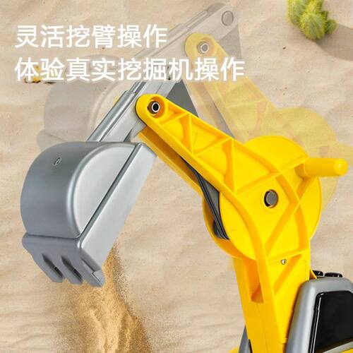 ZRV儿童可坐可骑挖掘机宝宝滑行车大号挖土机溜溜车玩具车女男孩