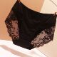 欧美大码 薄三角裤 牛奶丝内裤 女性感200斤胖MM蕾丝中高腰无痕新款