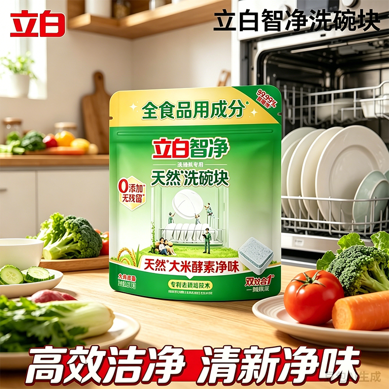 立白智净洗碗机专用天然洗碗块