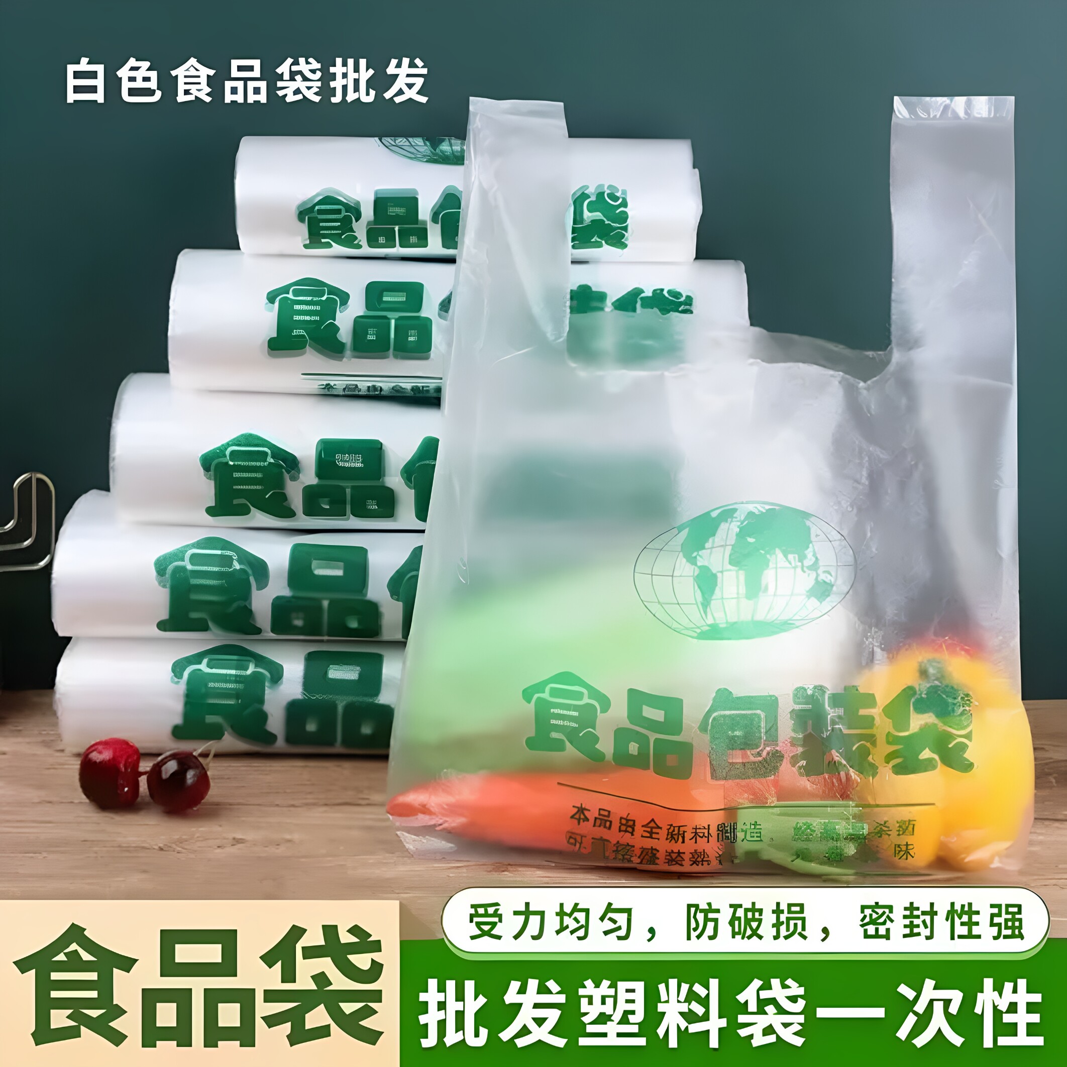筱颖厂家直销加厚家用食品塑料袋图片